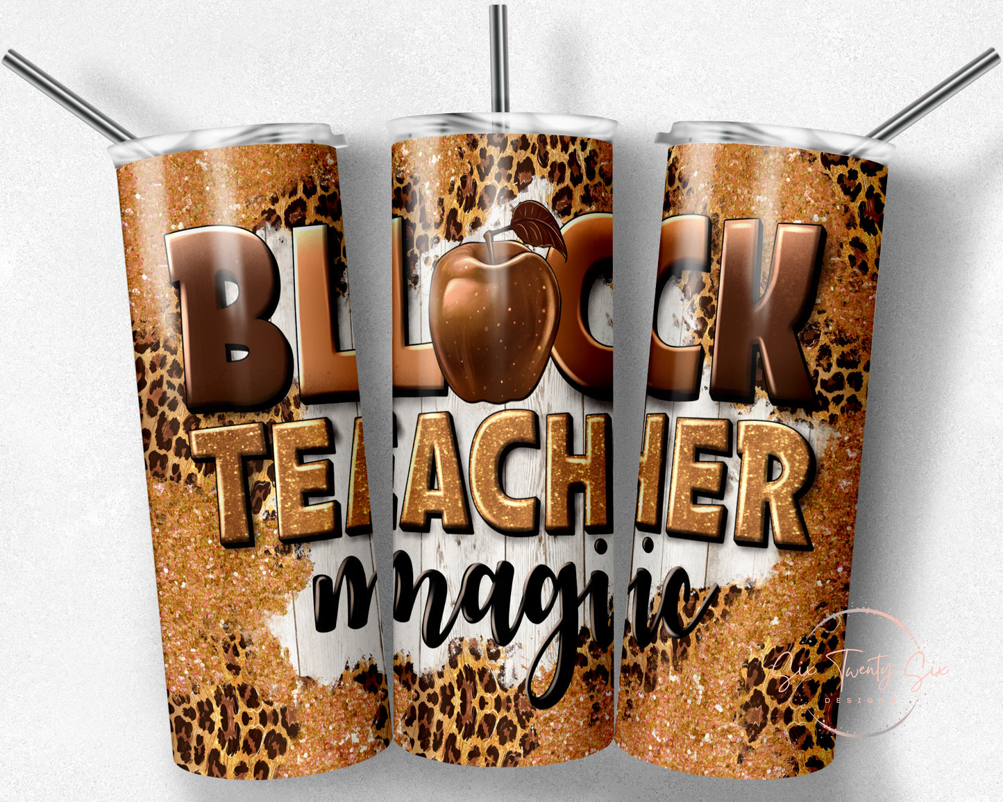 Black Teacher Magic 20 0z Tumbler