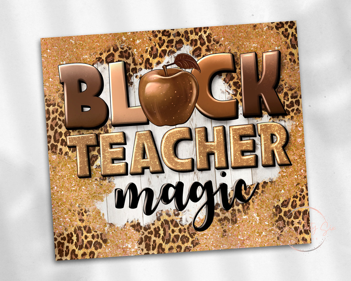 Black Teacher Magic 20 0z Tumbler