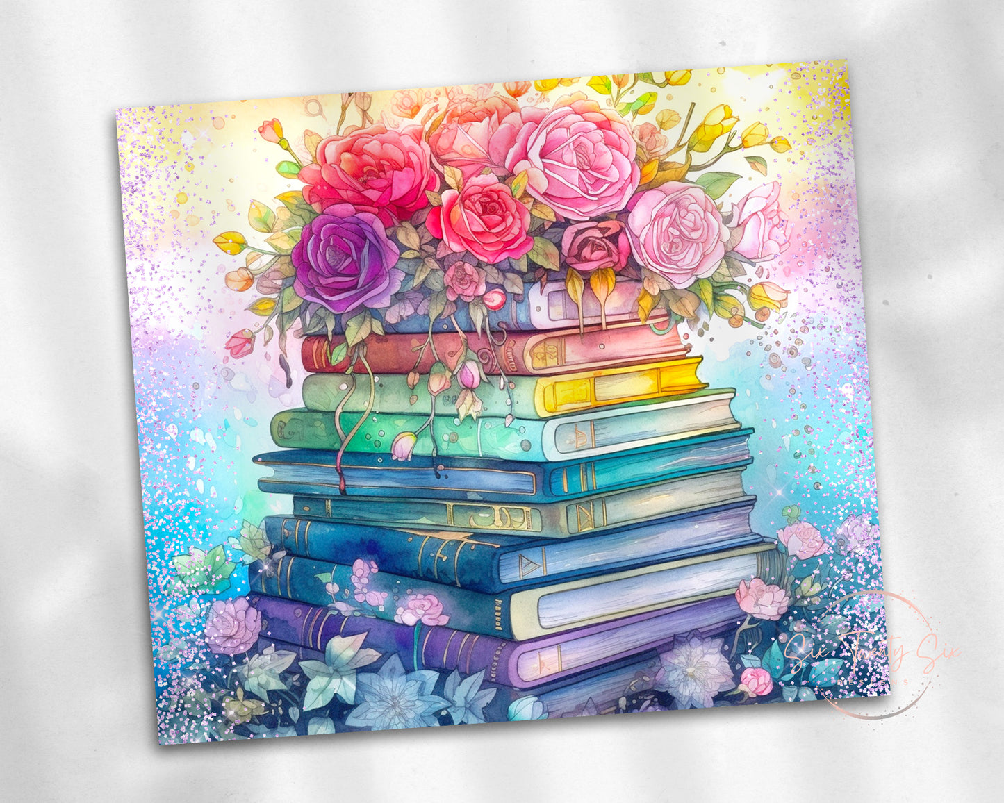 Floral Book Tumbler