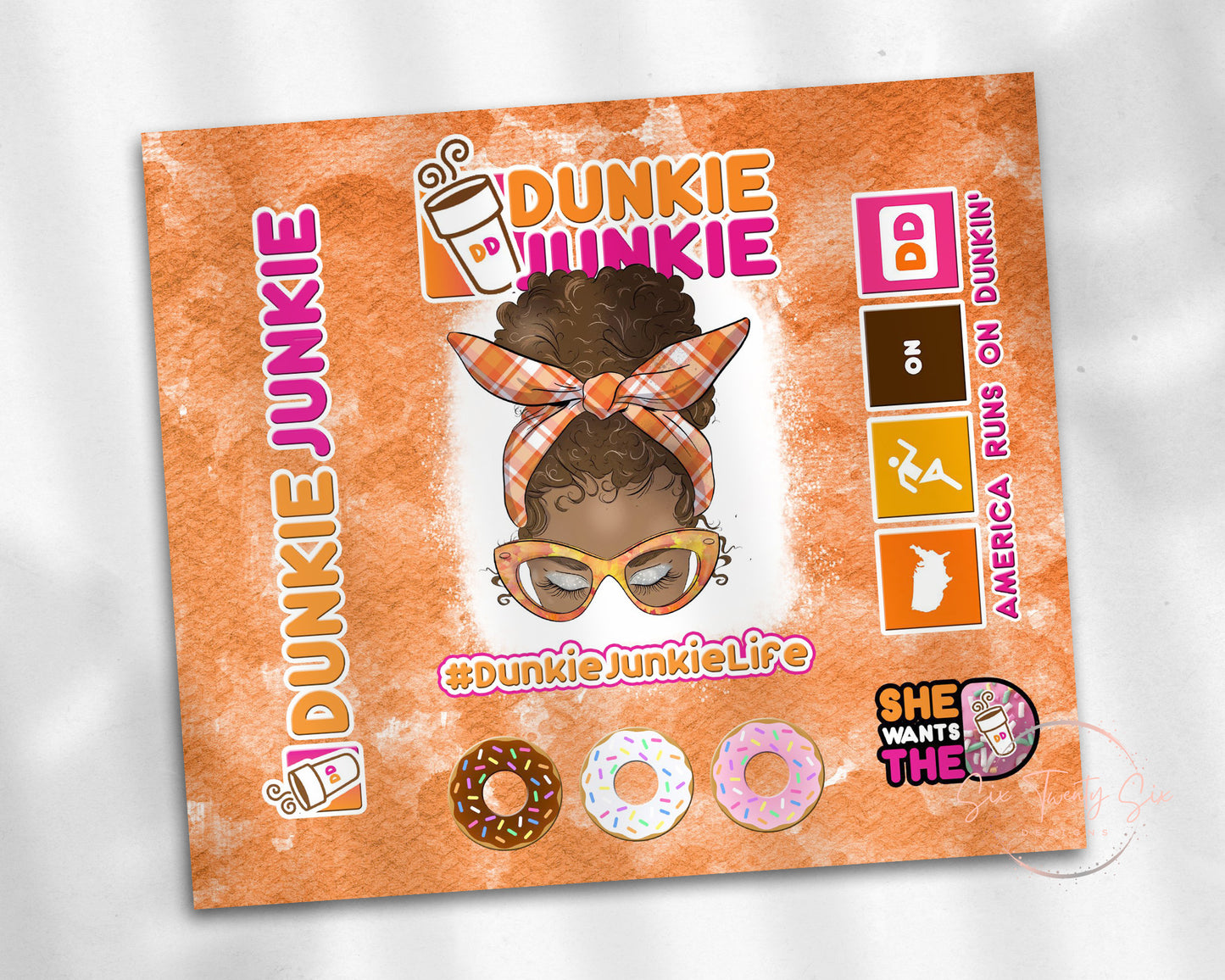 Dunkie Junkie 20 0z Tumbler