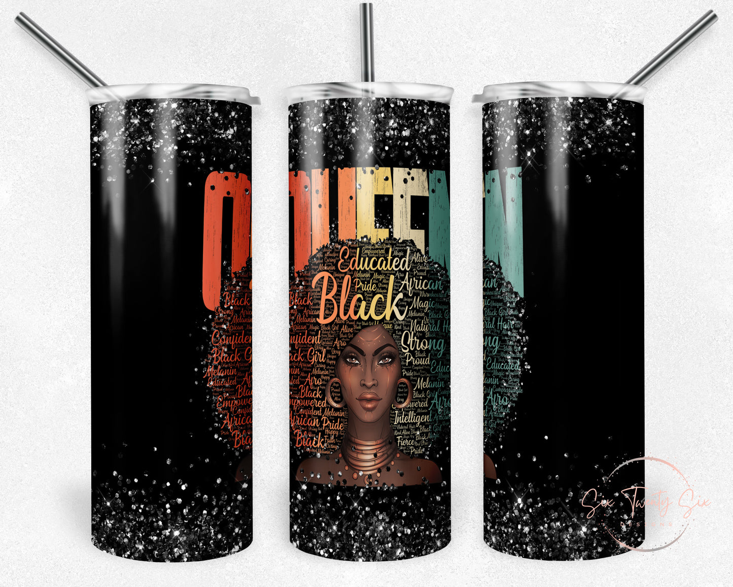 Black Queen 20 0z Tumbler