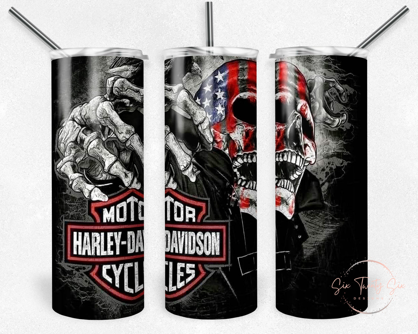 Harley & Skull Tumbler