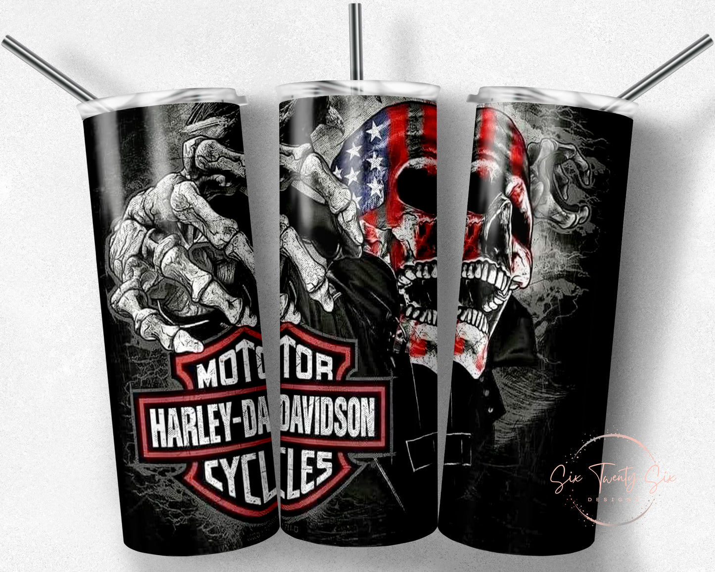 Harley & Skull Tumbler