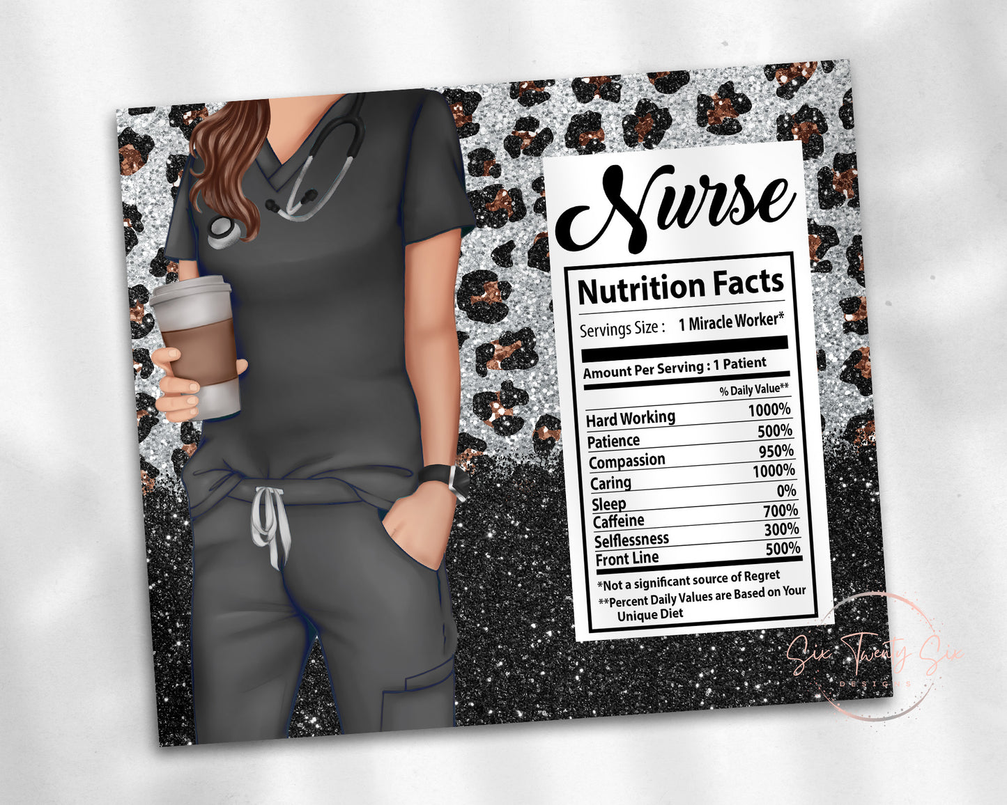 Nurse Nutrition Facts Tumbler