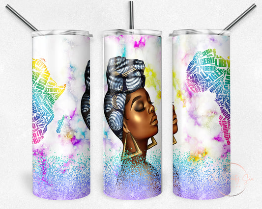 Elegant African Woman 20 0z Tumbler