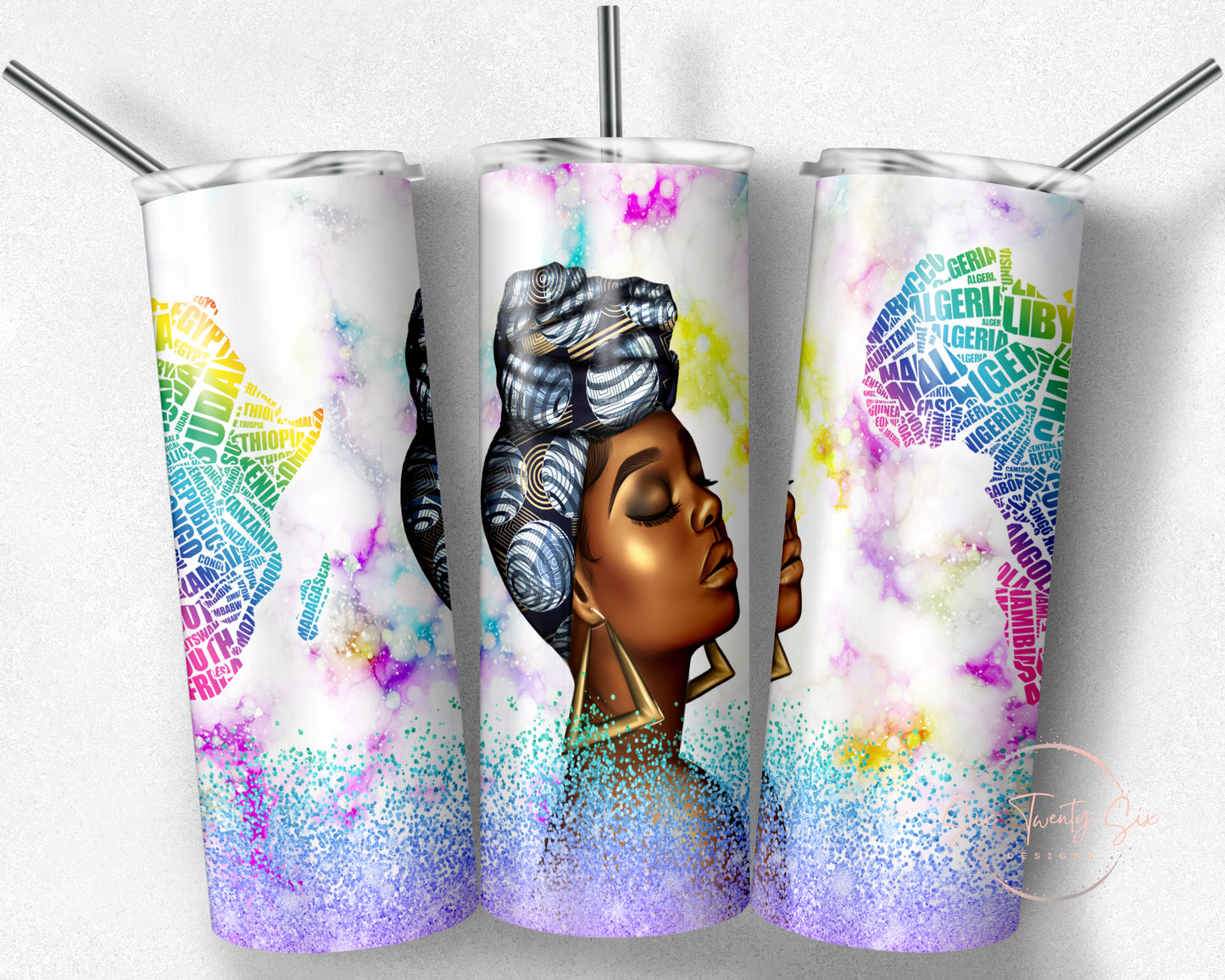 Elegant African Woman 20 0z Tumbler