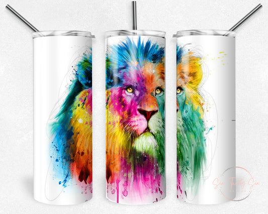 Colorful Lion Tumbler