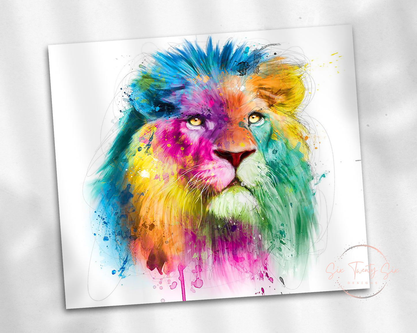 Colorful Lion Tumbler