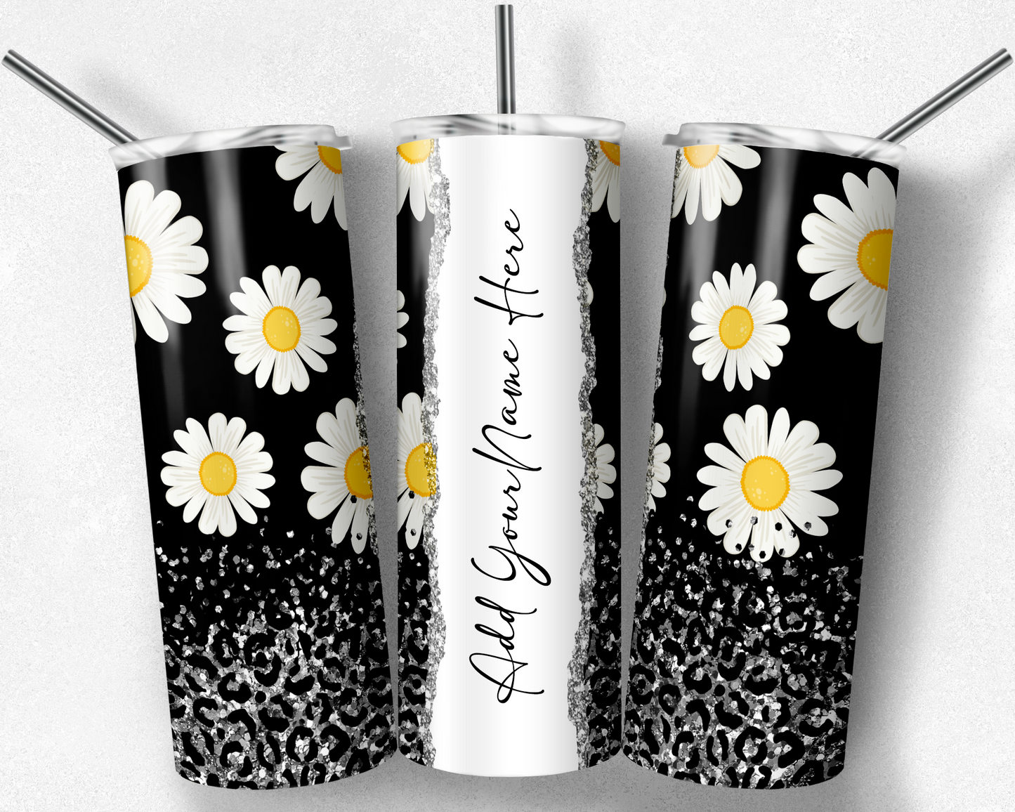 Add Your Name: Daisies Tumbler