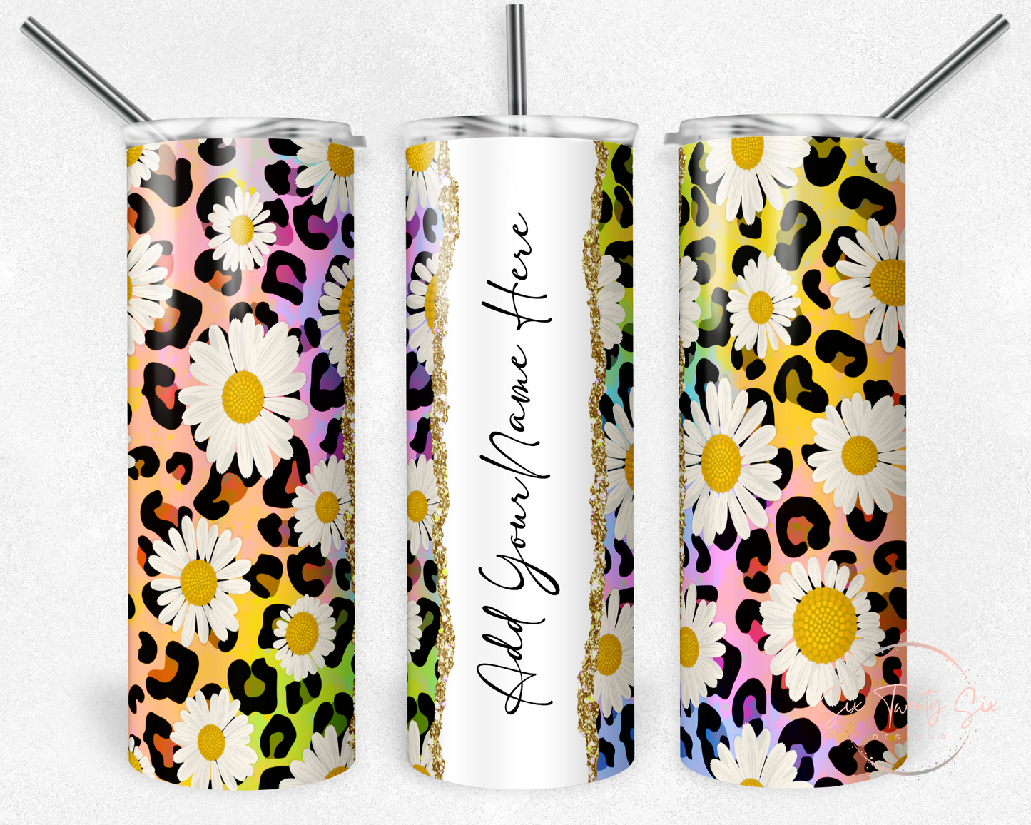 Add Your Name: Daisies Tumbler