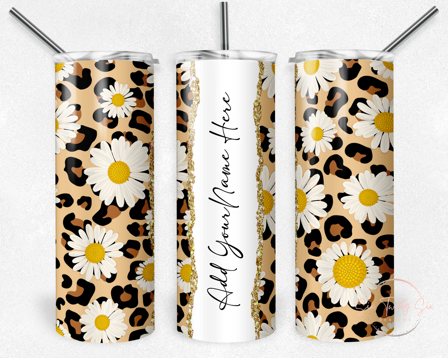 Add Your Name: Daisies Tumbler