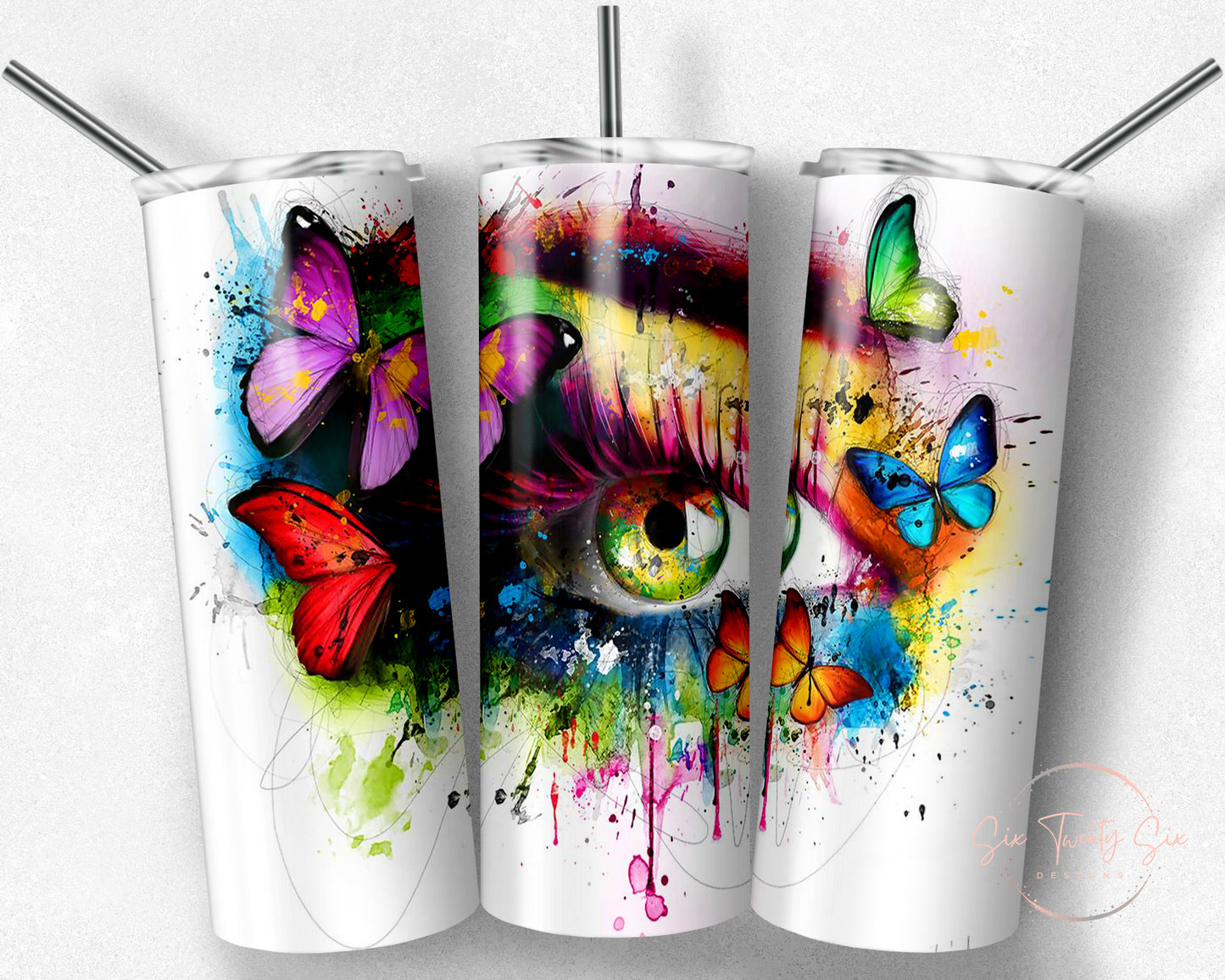 Butterfly Eye Tumbler