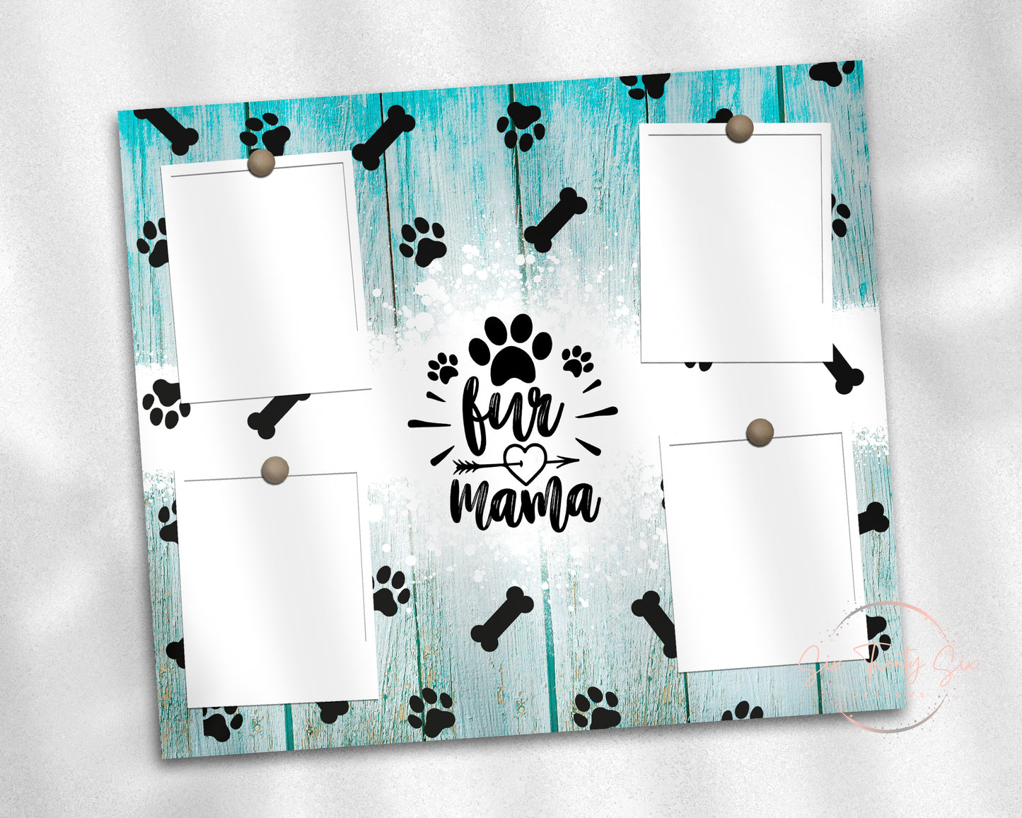 Fur Mama - Black Photo Tumbler