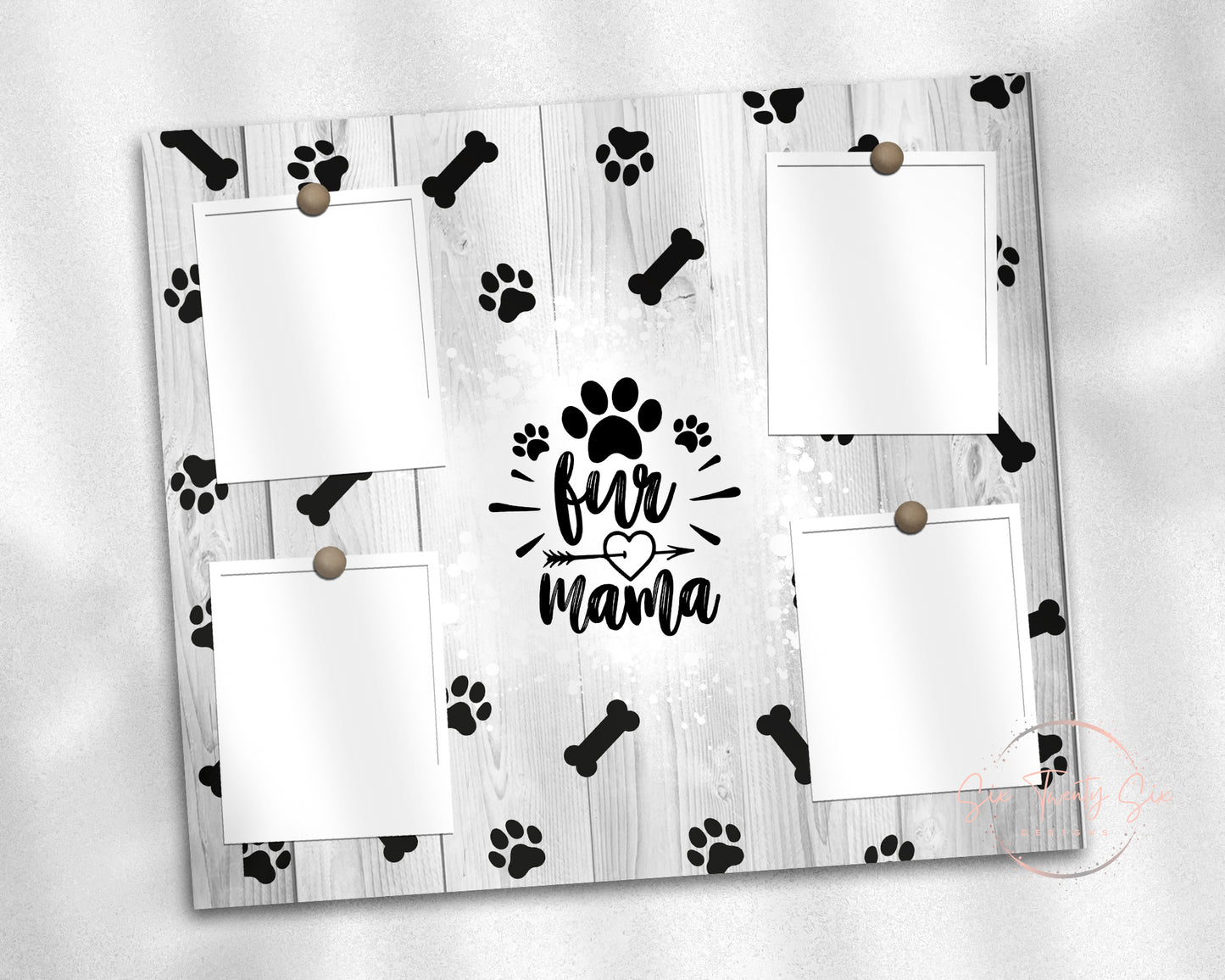 Fur Mama - Black Photo Tumbler