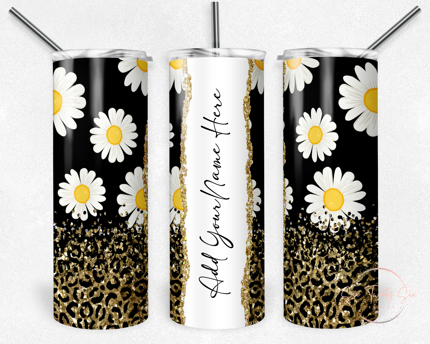 Add Your Name: Daisies Tumbler