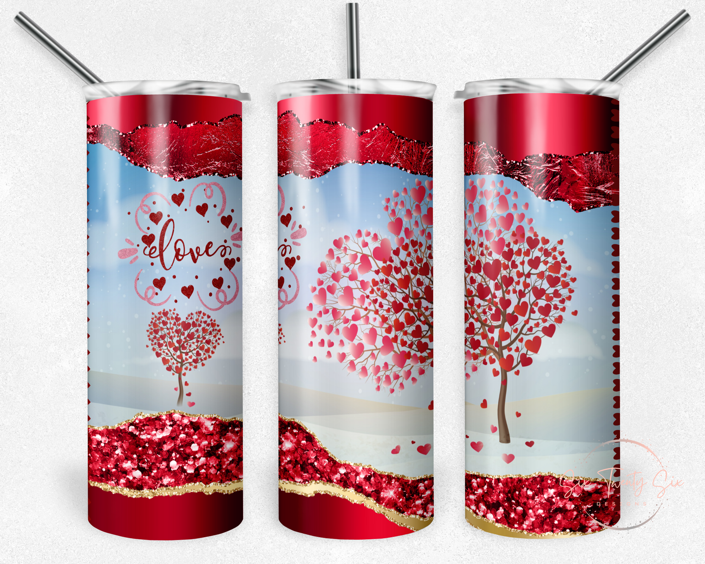 Heart Tree Tumbler