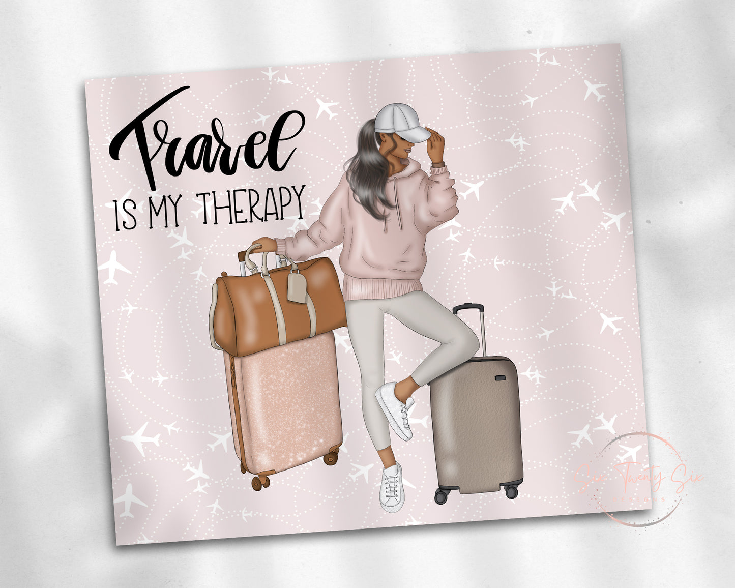 Travel Is My Therapy 20oz Tumbler