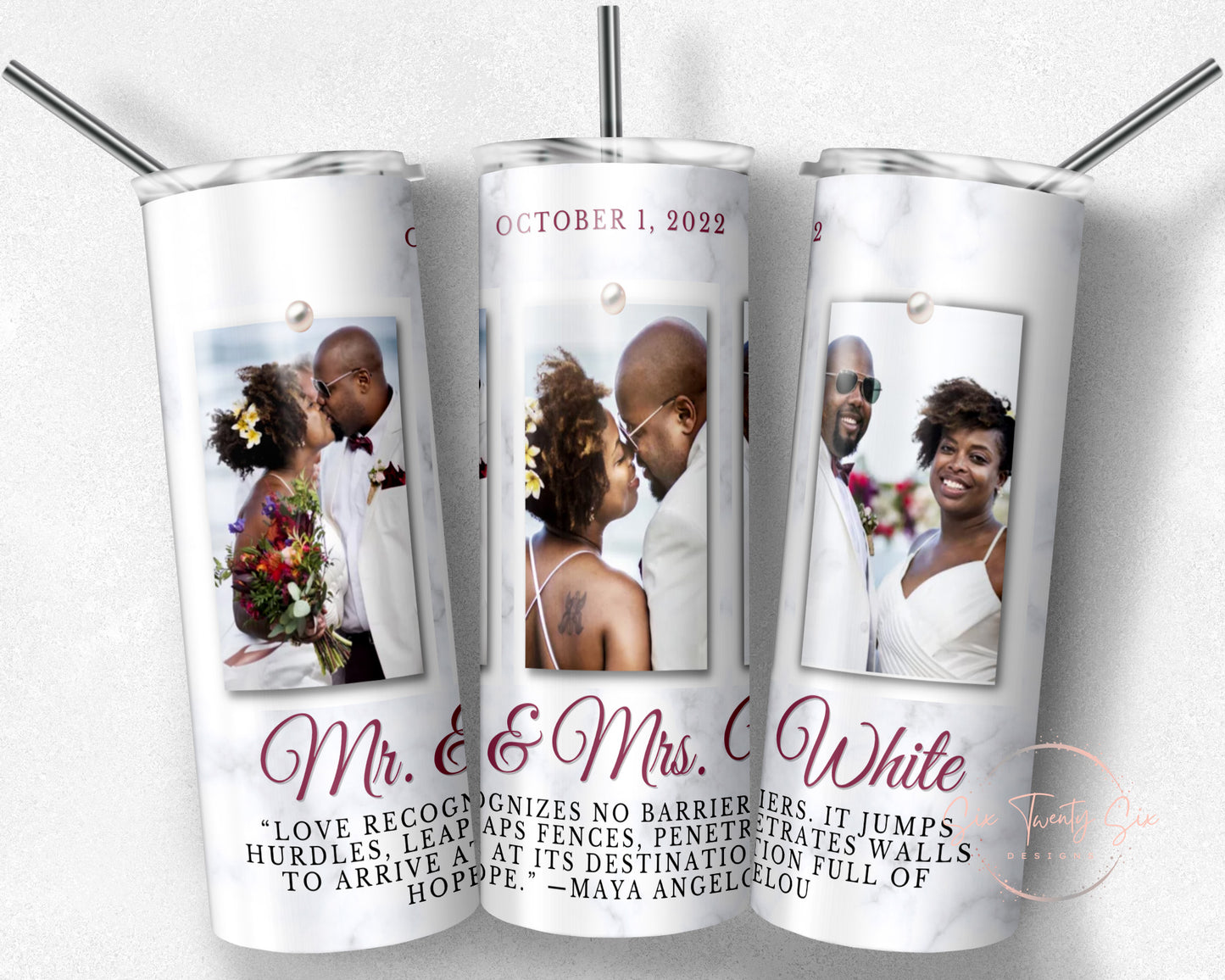 LSTUSA Mr & Mrs Est 2024 Tumbler Wedding Gifts His And Hers Gifts